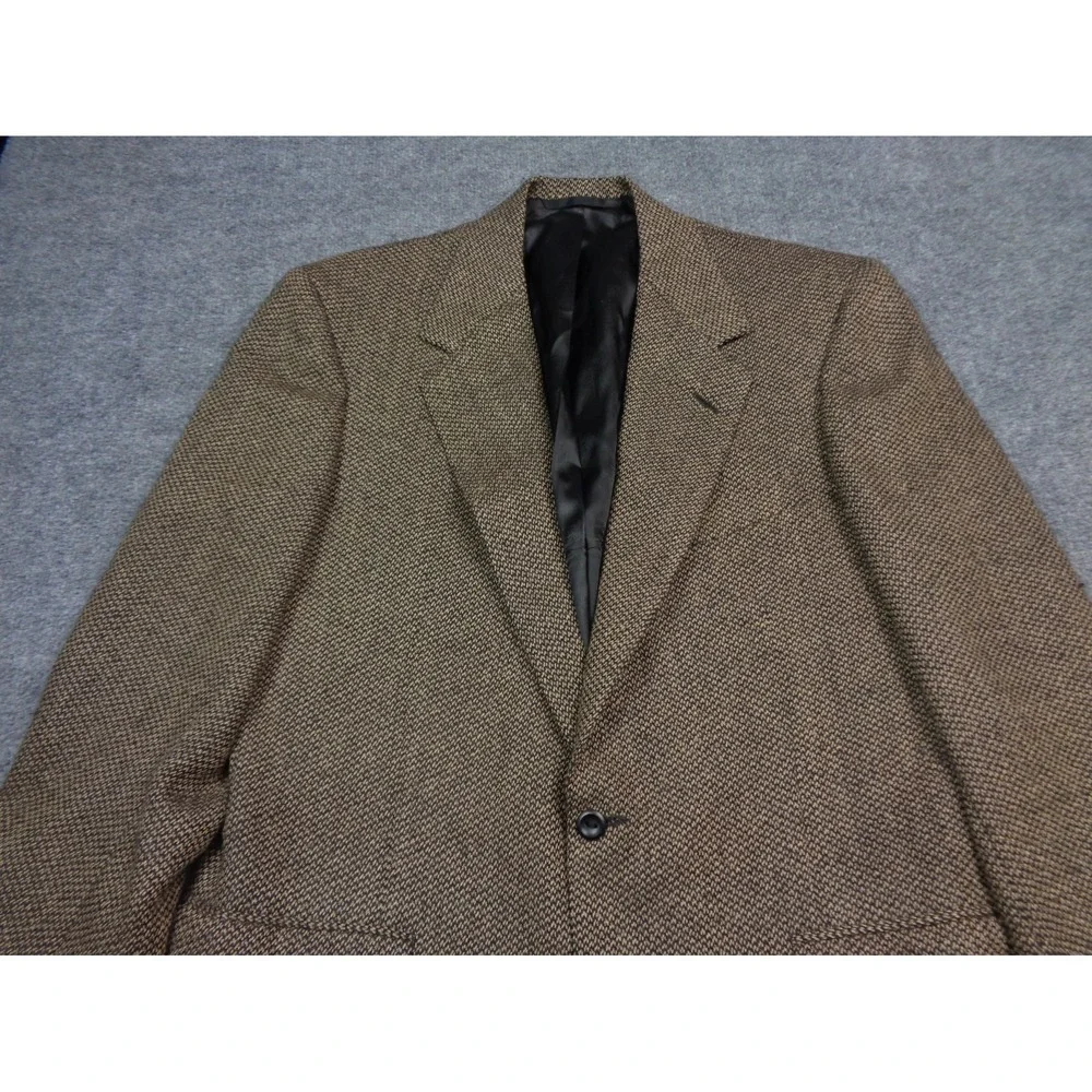 Oxxford Clothes Blazer Mens 40R Brown Wool Alpaca Tweed Sport Coat Jacket